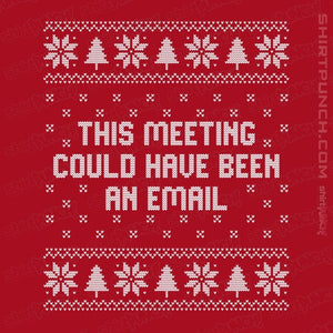 Daily_Deal_Shirts Magnets / 3"x3" / Red Email Meeting Sweater