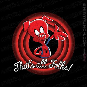 Shirts Magnets / 3"x3" / Black That's All Folks