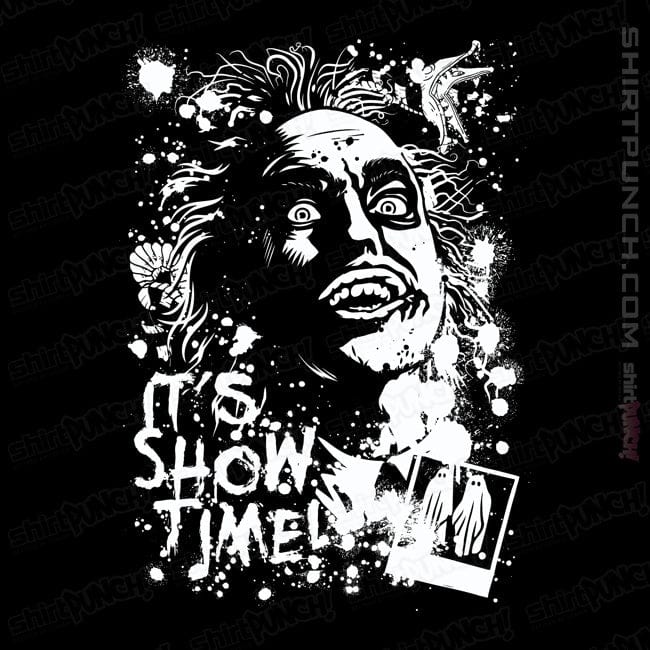 Daily_Deal_Shirts Magnets / 3"x3" / Black Beetlejuice Splatter