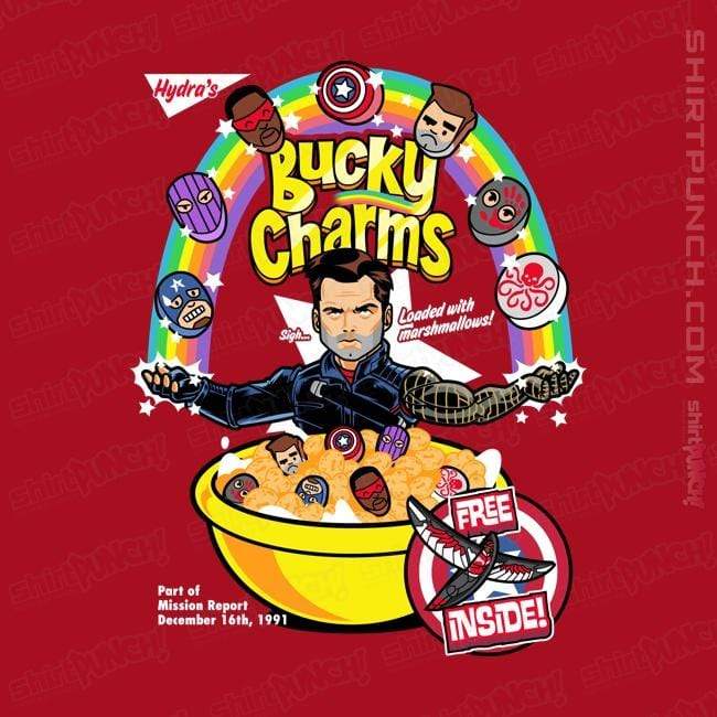 Shirts Magnets / 3"x3" / Red Bucky Charms