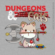 Load image into Gallery viewer, Shirts Magnets / 3&quot;x3&quot; / Sports Grey Dungeons And Cats
