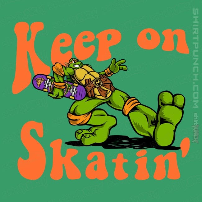 Daily_Deal_Shirts Magnets / 3"x3" / Irish Green Keep On Skatin'