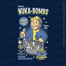 Load image into Gallery viewer, Shirts Magnets / 3&quot;x3&quot; / Navy Nuka Bombs
