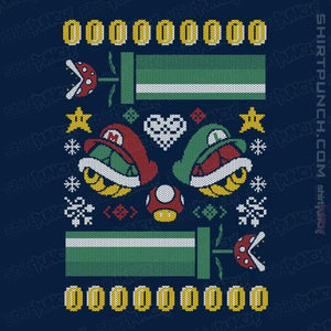 Shirts Magnets / 3"x3" / Navy A Very Mushroom Christmas