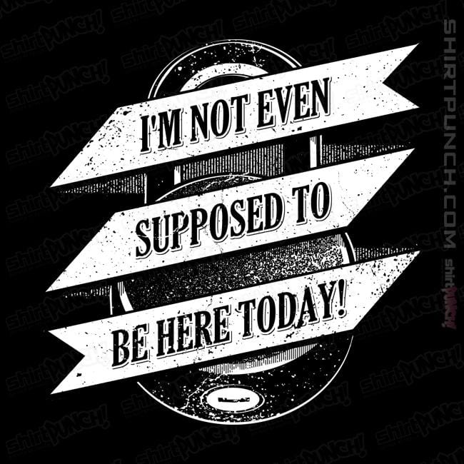 Shirts Magnets / 3"x3" / Black Not Supposed to be Here