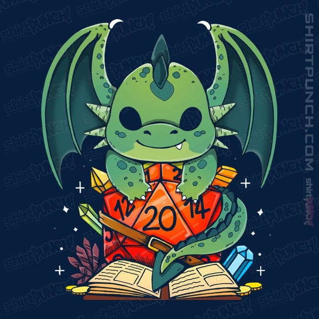 Shirts Magnets / 3"x3" / Navy Dragon Dice