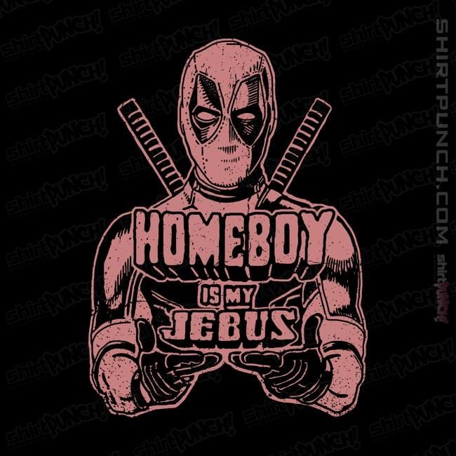 Shirts Magnets / 3"x3" / Black Homeboy Is My Jebus