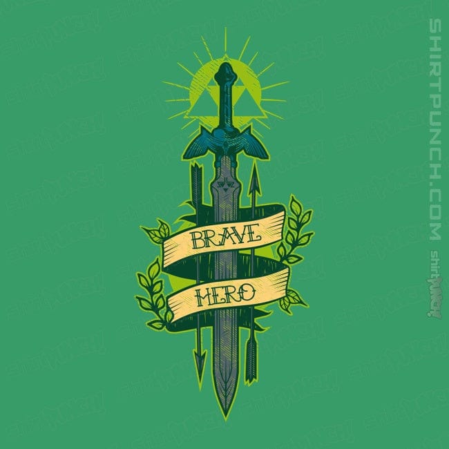 Shirts Magnets / 3"x3" / Irish Green Brave Hero