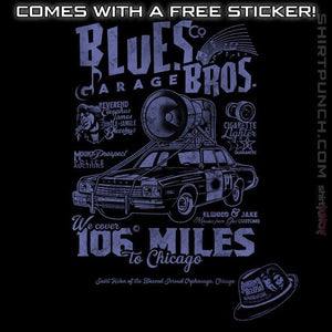 Daily_Deal_Shirts Magnets / 3"x3" / Black Blues Brothers Garage