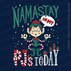 Daily_Deal_Shirts Magnets / 3"x3" / Navy Namastay PJs