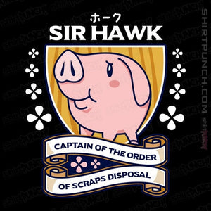 Shirts Magnets / 3"x3" / Black Sir Hawk