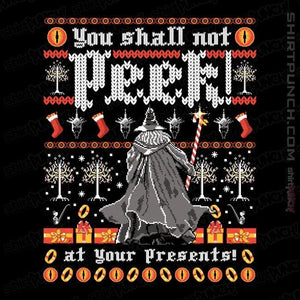 Secret_Shirts Magnets / 3"x3" / Black You Shall Not Peak