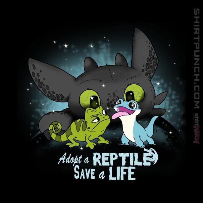 Shirts Magnets / 3"x3" / Black Adopt A Reptile