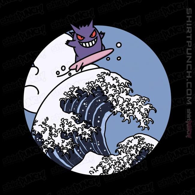 Shirts Magnets / 3"x3" / Black Surfing Gengar