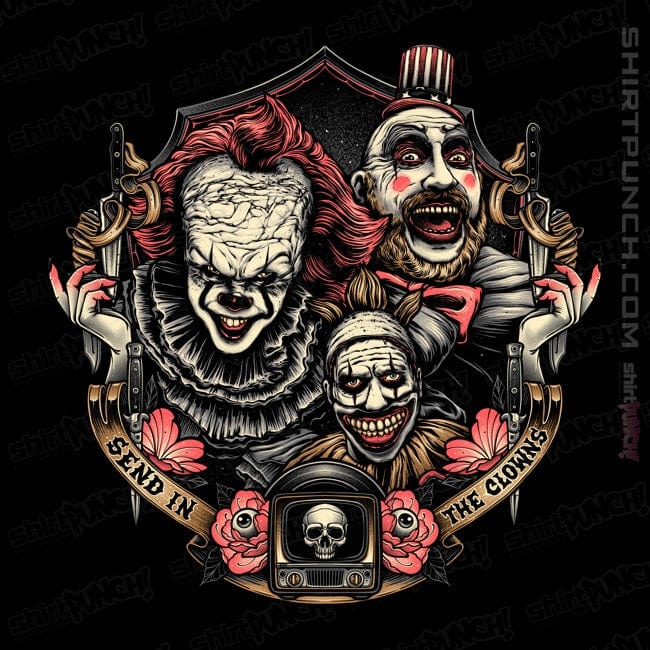 Daily_Deal_Shirts Magnets / 3"x3" / Black The Clowns