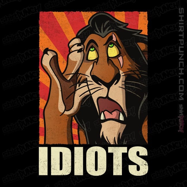 Daily_Deal_Shirts Magnets / 3"x3" / Black Idiots!