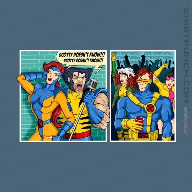 Shirts Magnets / 3"x3" / Indigo Blue Clueless Scotty