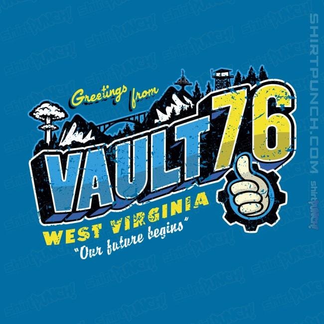 Shirts Magnets / 3"x3" / Sapphire Greetings From The Vault
