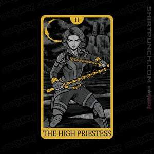 Shirts Magnets / 3"x3" / Black Tarot The High Priestess