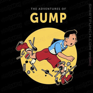 Daily_Deal_Shirts Magnets / 3"x3" / Black The Adventures Of Gump