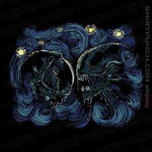 Secret_Shirts Magnets / 3"x3" / Black Starry Alien