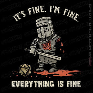 Daily_Deal_Shirts Magnets / 3"x3" / Black Everything Is Fine