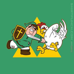 Shirts Magnets / 3"x3" / Irish Green Hylian Guy