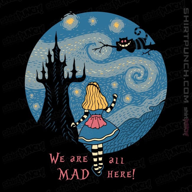 Daily_Deal_Shirts Magnets / 3"x3" / Black Starry Wonderland