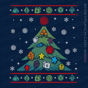 Shirts Magnets / 3"x3" / Navy Ugly RPG Christmas Shirt