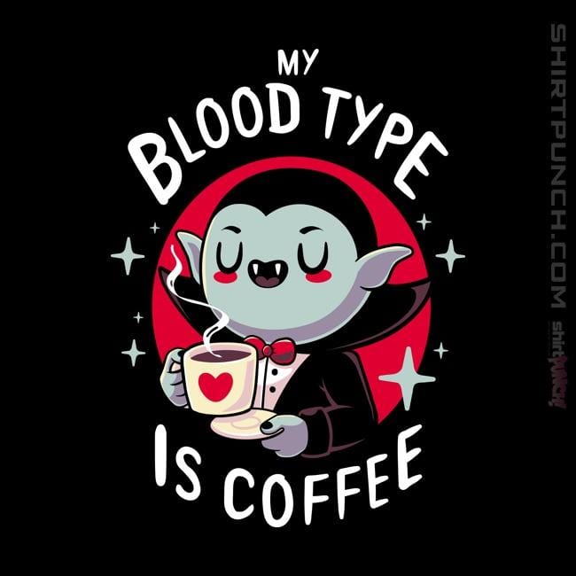 Shirts Magnets / 3"x3" / Black Coffee Vampire
