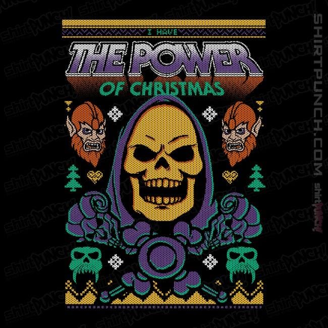 Shirts Magnets / 3"x3" / Black The Skele-Power Of Christmas
