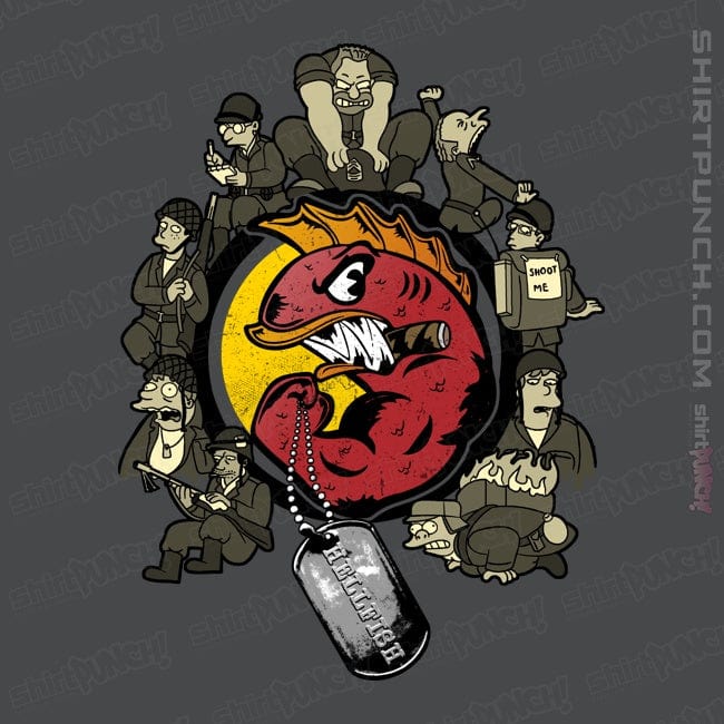 Daily_Deal_Shirts Magnets / 3"x3" / Charcoal Hellfish Squad