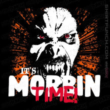 Load image into Gallery viewer, Daily_Deal_Shirts Magnets / 3&quot;x3&quot; / Black It&#39;s Morbin&#39; Time!
