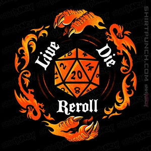 Daily_Deal_Shirts Magnets / 3"x3" / Black Reroll The Dice