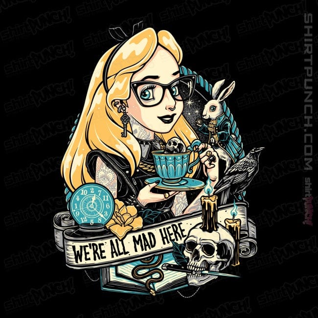 Daily_Deal_Shirts Magnets / 3"x3" / Black Rocker Alice