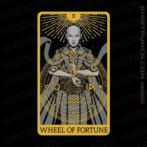 Shirts Magnets / 3"x3" / Black Tarot Wheel Of Fortune