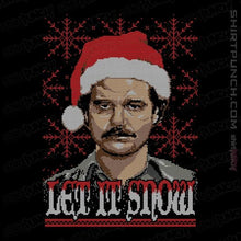 Load image into Gallery viewer, Shirts Magnets / 3&quot;x3&quot; / Black Let It Snow
