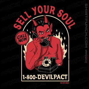 Daily_Deal_Shirts Magnets / 3"x3" / Black Sell Your Soul