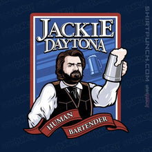 Load image into Gallery viewer, Shirts Magnets / 3&quot;x3&quot; / Navy Jackie Daytona - Regular Human Bartender
