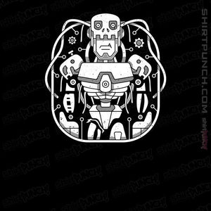 Shirts Magnets / 3"x3" / Black Digital Mechanical Cyborg