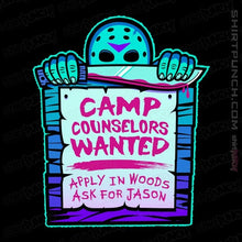 Load image into Gallery viewer, Daily_Deal_Shirts Magnets / 3&quot;x3&quot; / Black Camp Counselors Wanted
