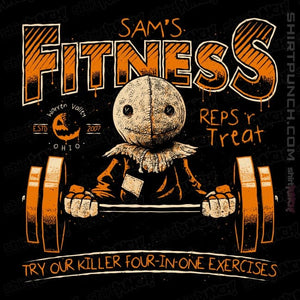 Daily_Deal_Shirts Magnets / 3"x3" / Black Sam's Fitness