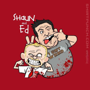 Shirts Magnets / 3"x3" / Red Shaun And Ed