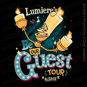Daily_Deal_Shirts Magnets / 3"x3" / Black Be Our Guest Tour