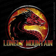 Load image into Gallery viewer, Shirts Magnets / 3&quot;x3&quot; / Black Lonely Mountain
