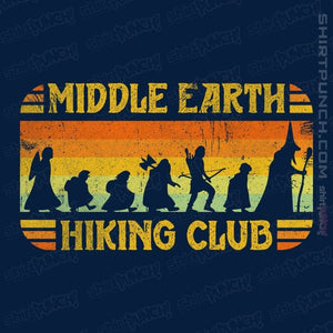 Daily_Deal_Shirts Magnets / 3"x3" / Navy Middle Earth Hiking Club