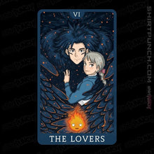 Load image into Gallery viewer, Daily_Deal_Shirts Magnets / 3&quot;x3&quot; / Black Tarot Ghibli The Lovers
