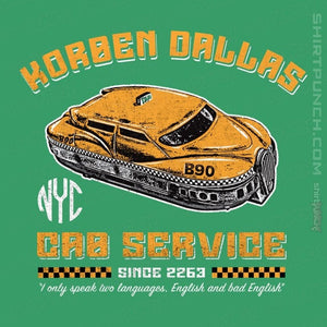 Daily_Deal_Shirts Magnets / 3"x3" / Irish Green Korben Dallas Taxi Service