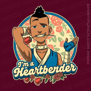 Daily_Deal_Shirts Magnets / 3"x3" / Maroon Heart Bender
