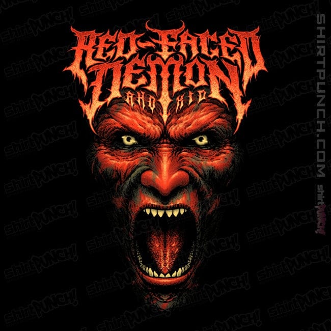 Shirts Magnets / 3"x3" / Black Red Faced Devil
